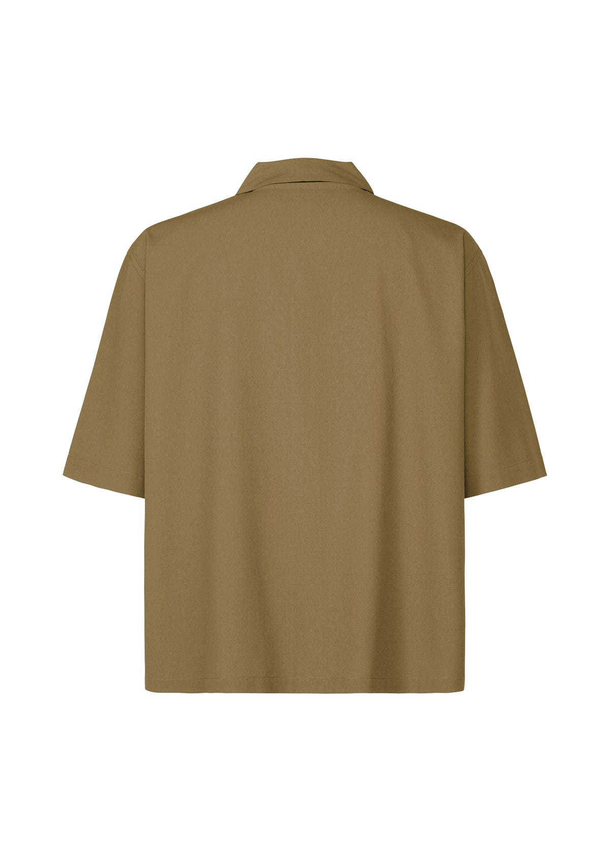 A detail shot of the HOMME PLISSÉ ISSEY MIYAKE EMBROIDERY PRESS SHIRT shirt.