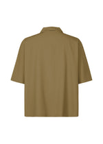 A detail shot of the HOMME PLISSÉ ISSEY MIYAKE EMBROIDERY PRESS SHIRT shirt.