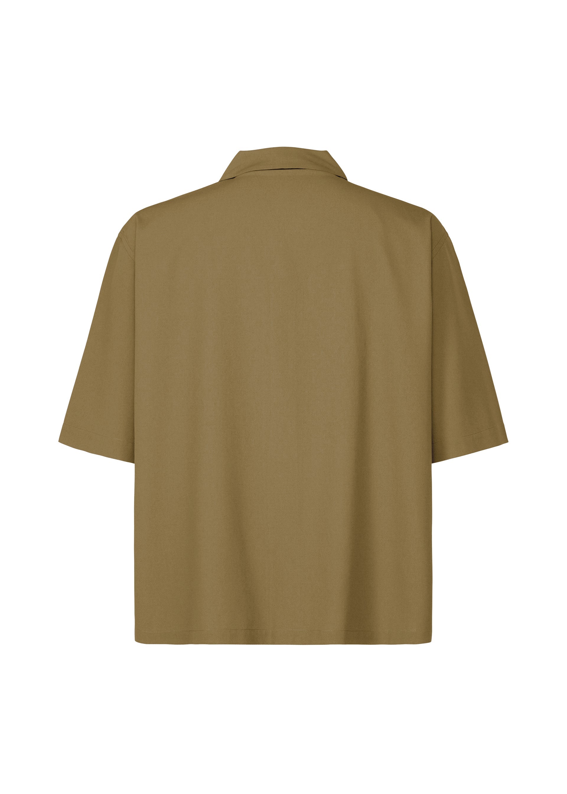 A detail shot of the HOMME PLISSÉ ISSEY MIYAKE EMBROIDERY PRESS SHIRT shirt.