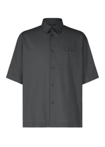 A product shot of the HOMME PLISSÉ ISSEY MIYAKE PL RAMIE SHIRT shirt in charcoal (14).