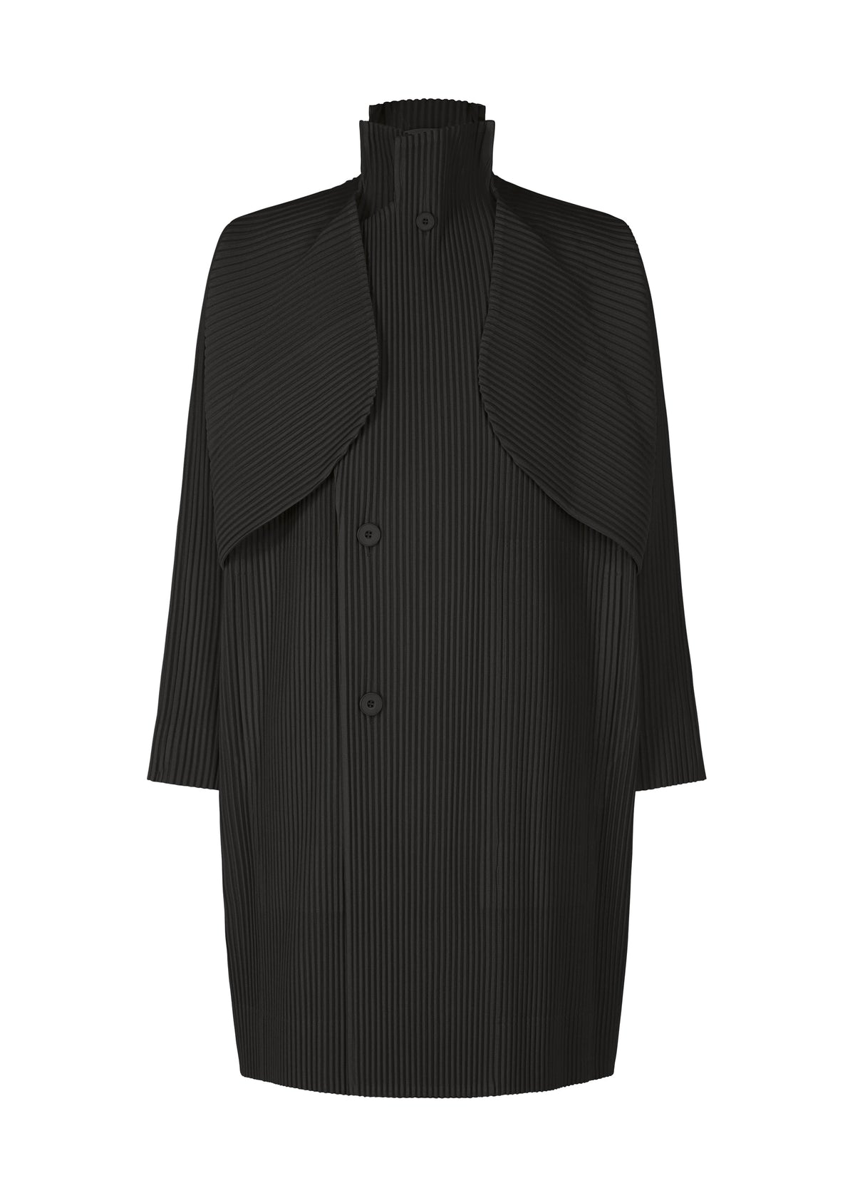A product shot of the HOMME PLISSÉ ISSEY MIYAKE COVER AND FOLD clothing in black (15).
