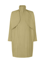 A product shot of the HOMME PLISSÉ ISSEY MIYAKE COVER AND FOLD clothing in cinque terre rock green grey (68).