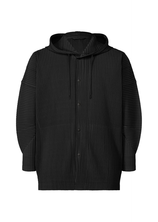A product shot of the HOMME PLISSÉ ISSEY MIYAKE MONTHLY COLORS FEBRUARY jacket in black (15).