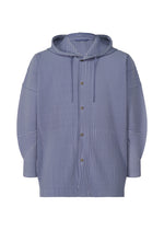 A product shot of the HOMME PLISSÉ ISSEY MIYAKE MONTHLY COLORS FEBRUARY jacket in manarola wall violet (80).