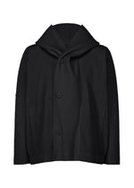 A product shot of the HOMME PLISSÉ ISSEY MIYAKE MONTHLY COLORS MARCH jacket in black (15).