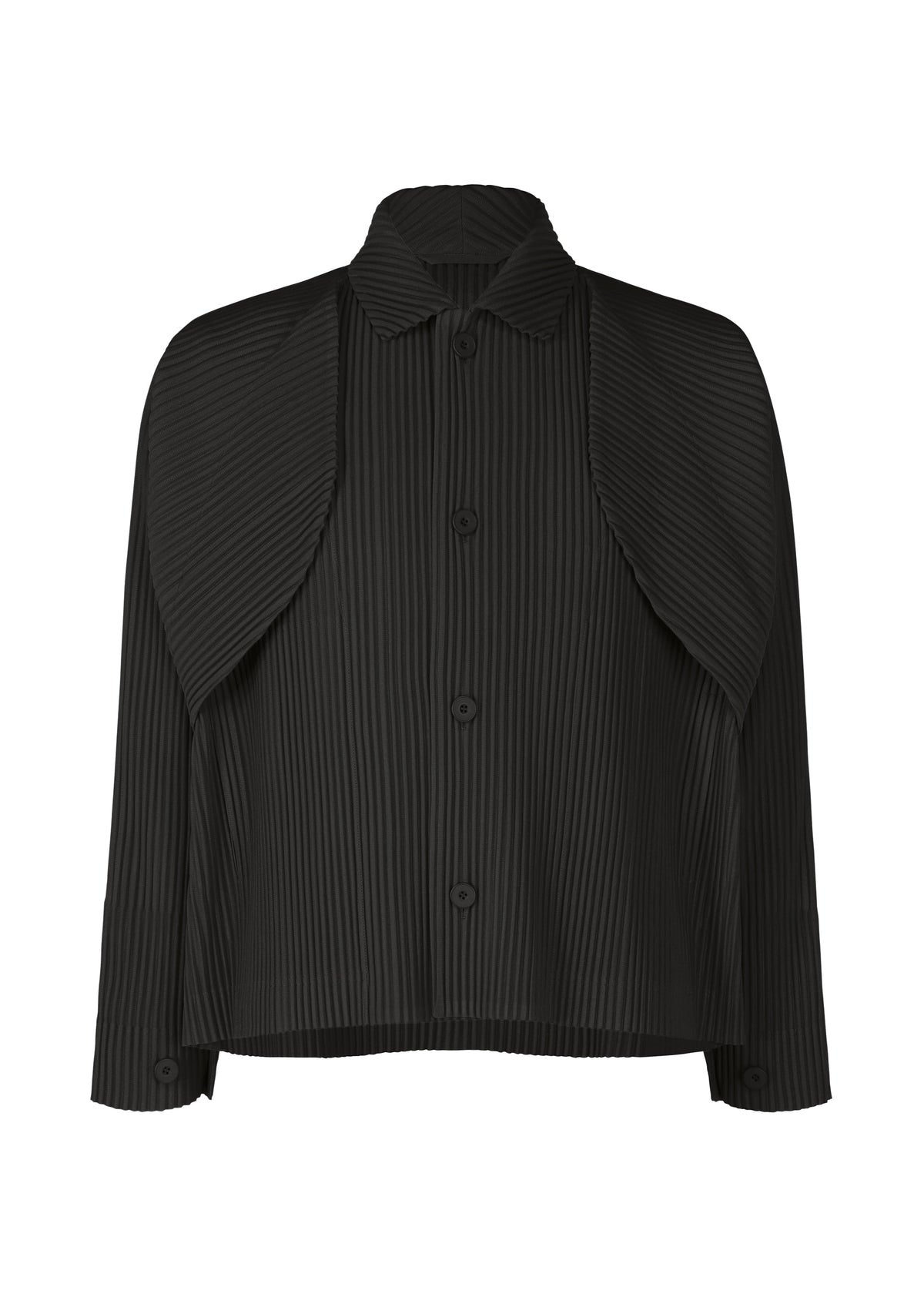 A product shot of the HOMME PLISSÉ ISSEY MIYAKE COVER AND FOLD clothing in black (15).