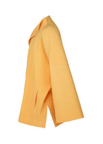 A detail shot of the HOMME PLISSÉ ISSEY MIYAKE WEAR OR WRAP jacket.