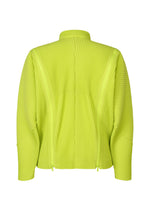 A detail shot of the HOMME PLISSÉ ISSEY MIYAKE MULTI-FASTENED jacket.