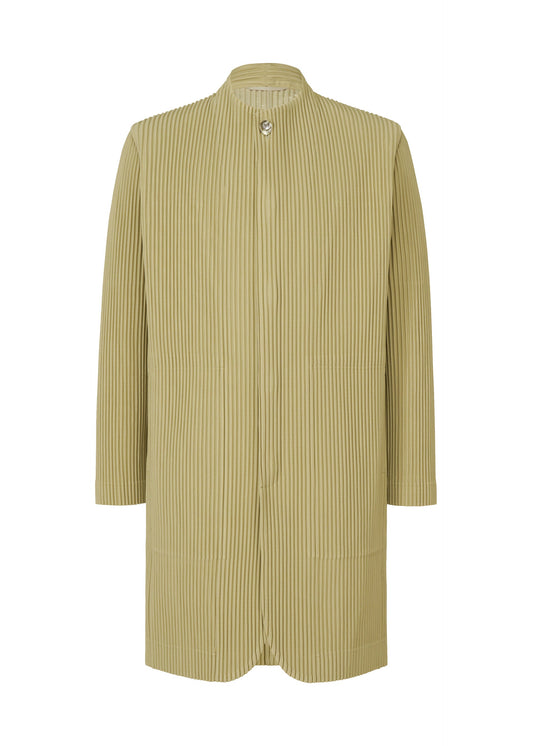 A product shot of the HOMME PLISSÉ ISSEY MIYAKE TAILORED PLEATS 1 jacket in cinque terre rock green grey (68).