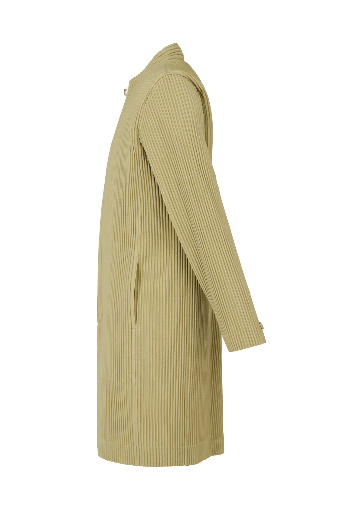 A detail shot of the HOMME PLISSÉ ISSEY MIYAKE TAILORED PLEATS 1 jacket.