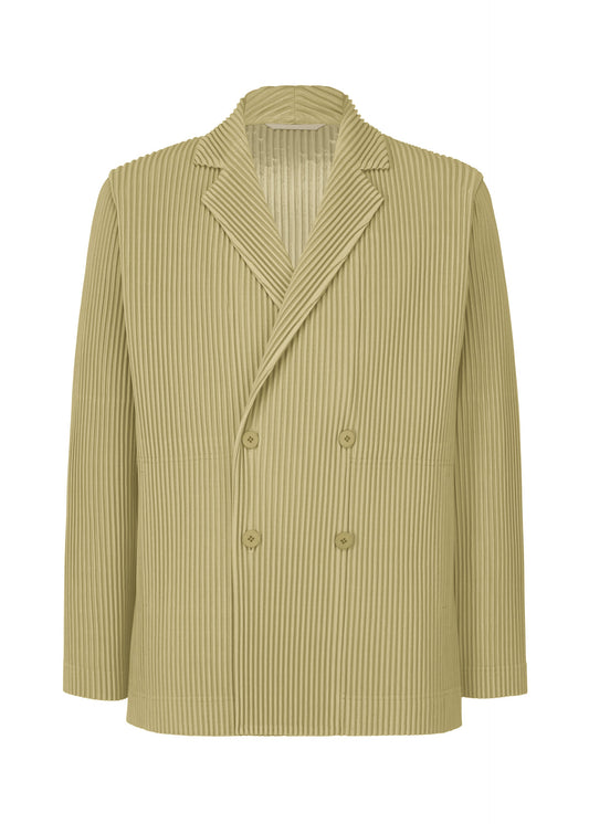 A product shot of the HOMME PLISSÉ ISSEY MIYAKE TAILORED PLEATS 1 jacket in cinque terre rock green grey (68).