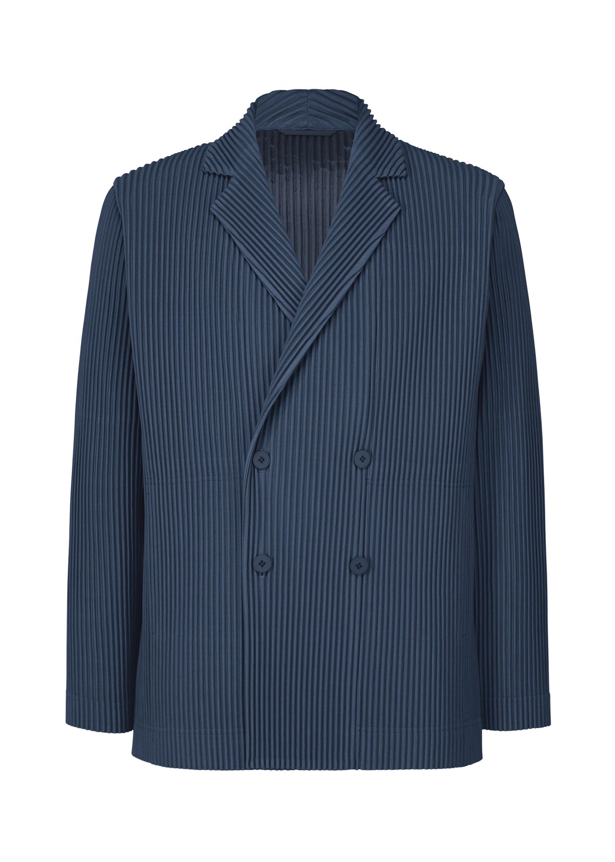 A product shot of the HOMME PLISSÉ ISSEY MIYAKE TAILORED PLEATS 1 jacket in manarola boat navy (76).