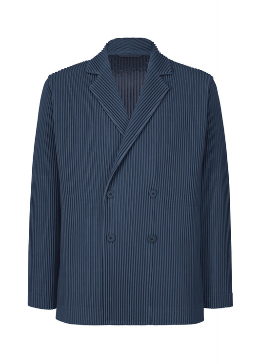 A product shot of the HOMME PLISSÉ ISSEY MIYAKE TAILORED PLEATS 1 jacket in manarola boat navy (76).