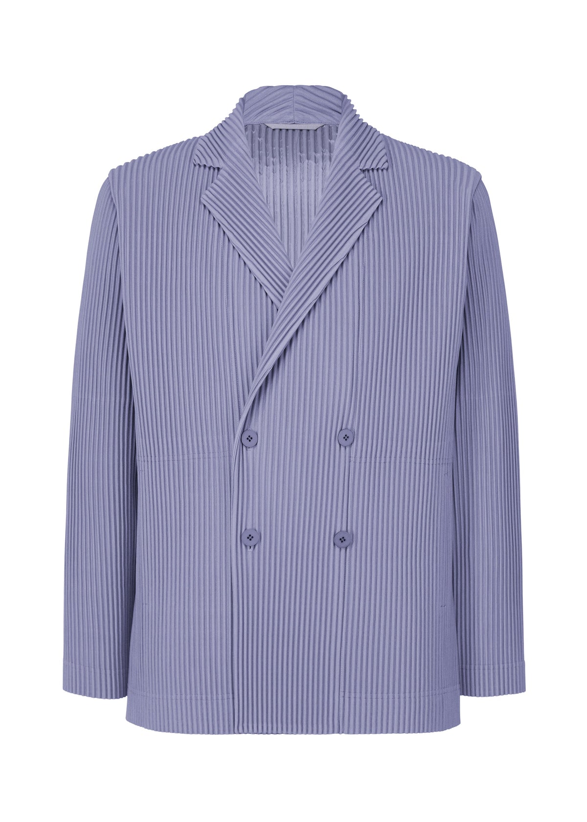 A product shot of the HOMME PLISSÉ ISSEY MIYAKE TAILORED PLEATS 1 jacket in manarola wall violet (80).