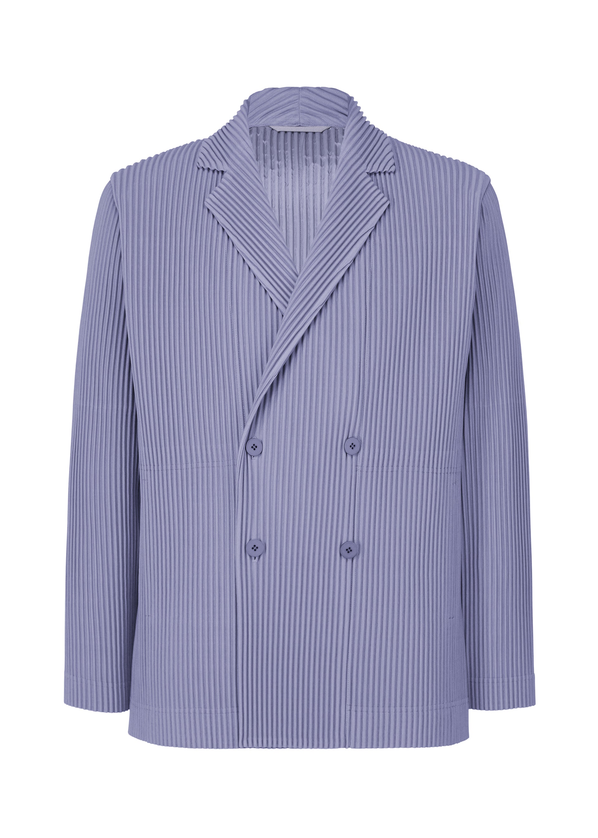 A product shot of the HOMME PLISSÉ ISSEY MIYAKE TAILORED PLEATS 1 jacket in manarola wall violet (80).