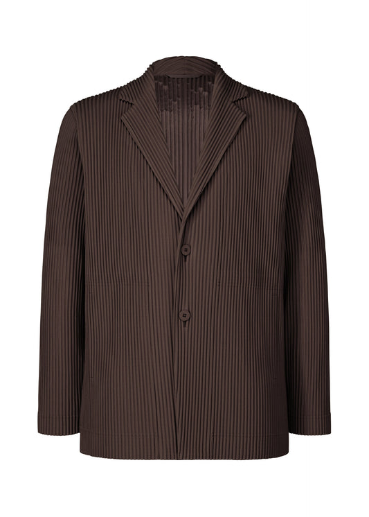 A product shot of the HOMME PLISSÉ ISSEY MIYAKE TAILORED PLEATS 2 jacket in aubergine black (18).