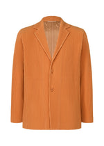 A product shot of the HOMME PLISSÉ ISSEY MIYAKE TAILORED PLEATS 2 jacket in manarola brick brown (47).
