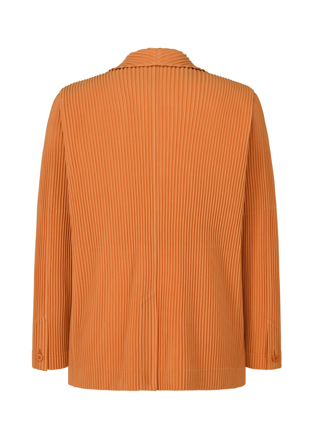 A detail shot of the HOMME PLISSÉ ISSEY MIYAKE TAILORED PLEATS 2 jacket.