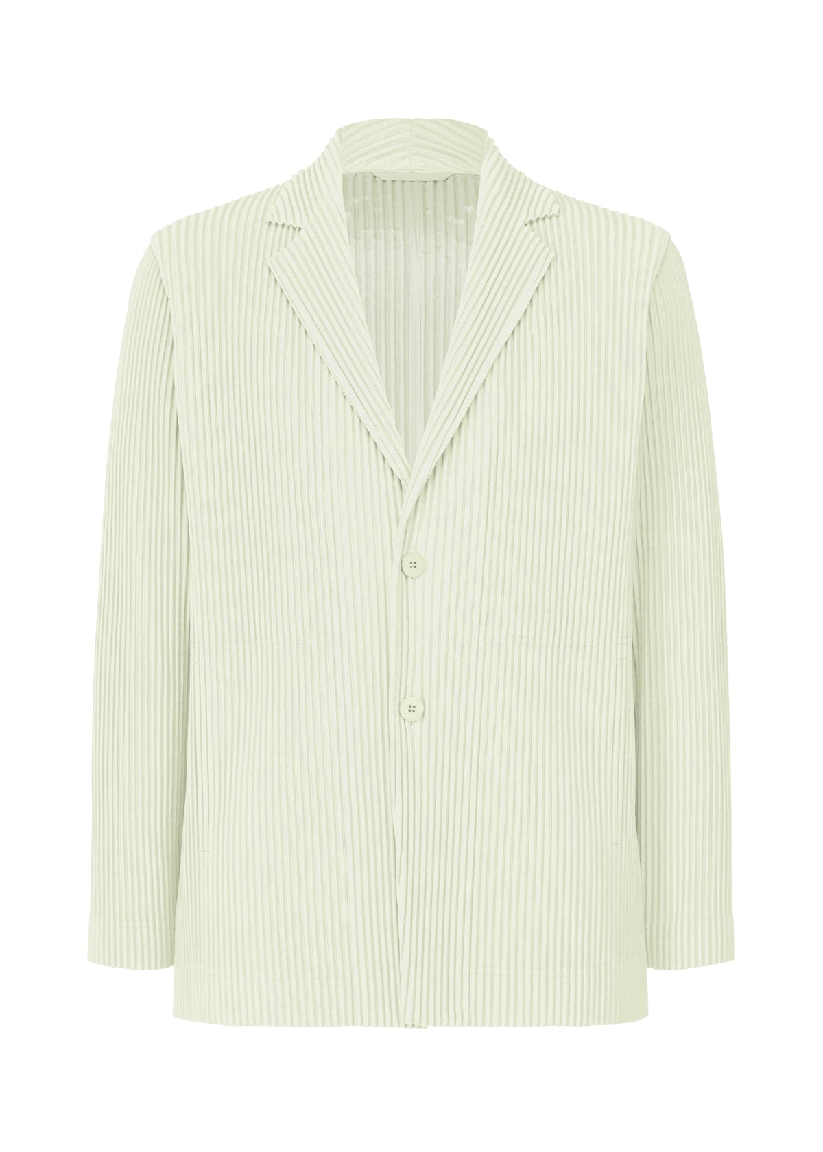 A product shot of the HOMME PLISSÉ ISSEY MIYAKE TAILORED PLEATS 3 jacket in duomo green.