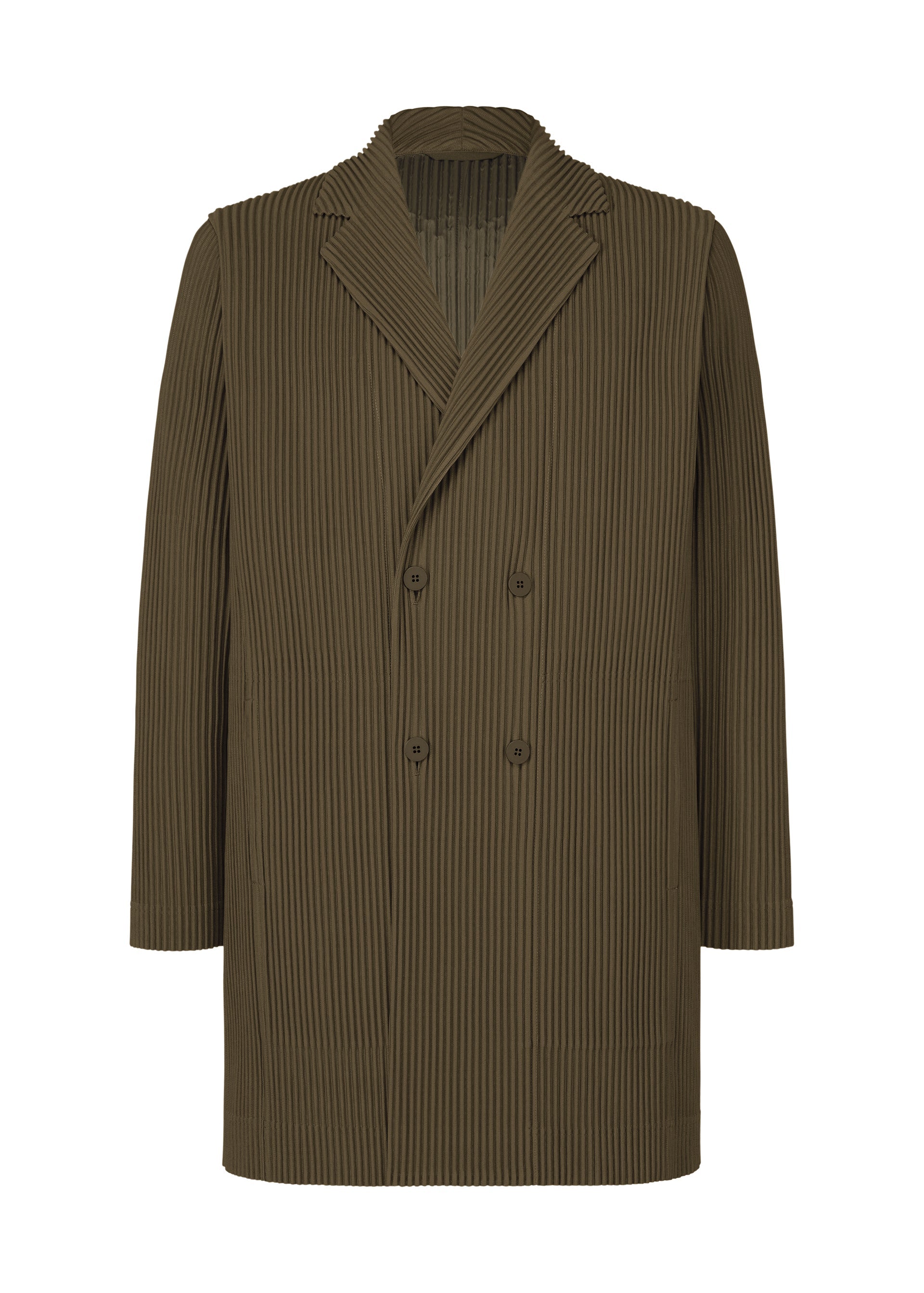 ジャケット・アウター homme plisse isseymiyake double jacket TAILORED PLEATS 3 Jacket Genova Metal Ochre – The official ISSEY