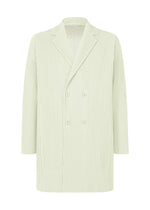 A product shot of the HOMME PLISSÉ ISSEY MIYAKE TAILORED PLEATS 3 jacket in duomo green.