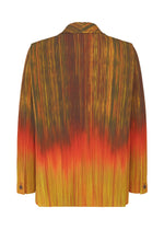 A detail shot of the HOMME PLISSÉ ISSEY MIYAKE PAINT BRUSH CLOSE UP jacket.