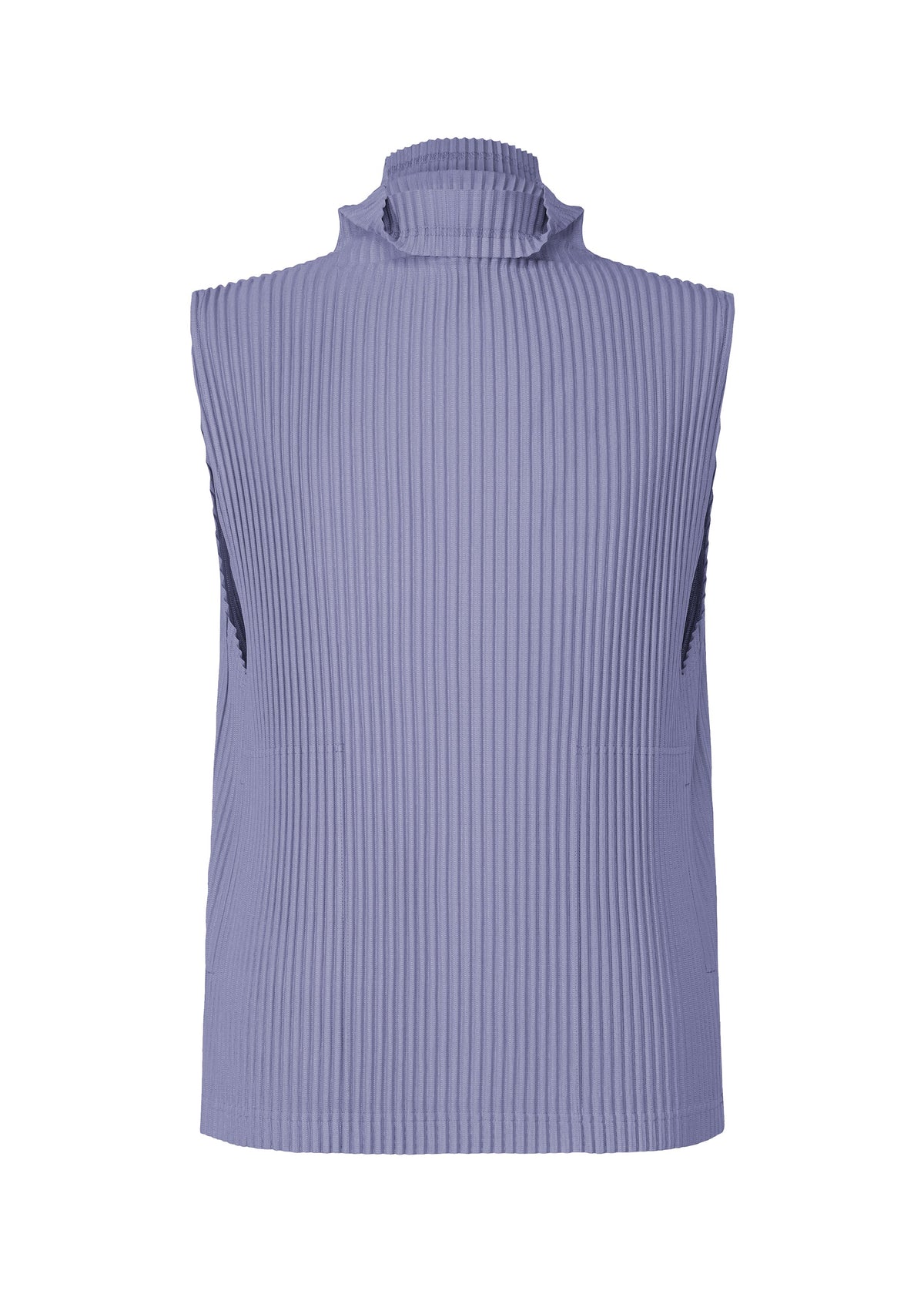 A product shot of the HOMME PLISSÉ ISSEY MIYAKE TAILORED PLEATS 1 vest in manarola wall violet (80).