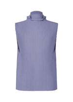 A product shot of the HOMME PLISSÉ ISSEY MIYAKE TAILORED PLEATS 1 vest in manarola wall violet (80).