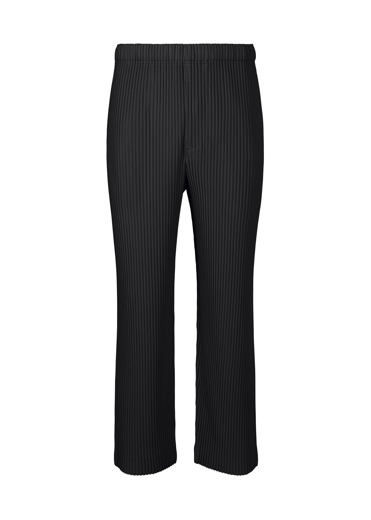 A product shot of the HOMME PLISSÉ ISSEY MIYAKE MONTHLY COLORS MARCH trousers in black (15).