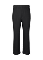 A product shot of the HOMME PLISSÉ ISSEY MIYAKE MONTHLY COLORS MARCH trousers in black (15).