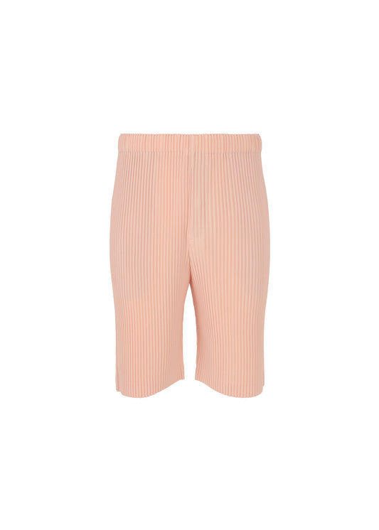 A product shot of the HOMME PLISSÉ ISSEY MIYAKE COLOR PLEATS 2 shorts in natural wine red (25).
