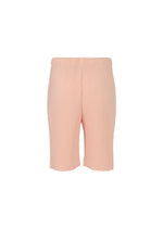 A detail shot of the HOMME PLISSÉ ISSEY MIYAKE COLOR PLEATS 2 shorts.
