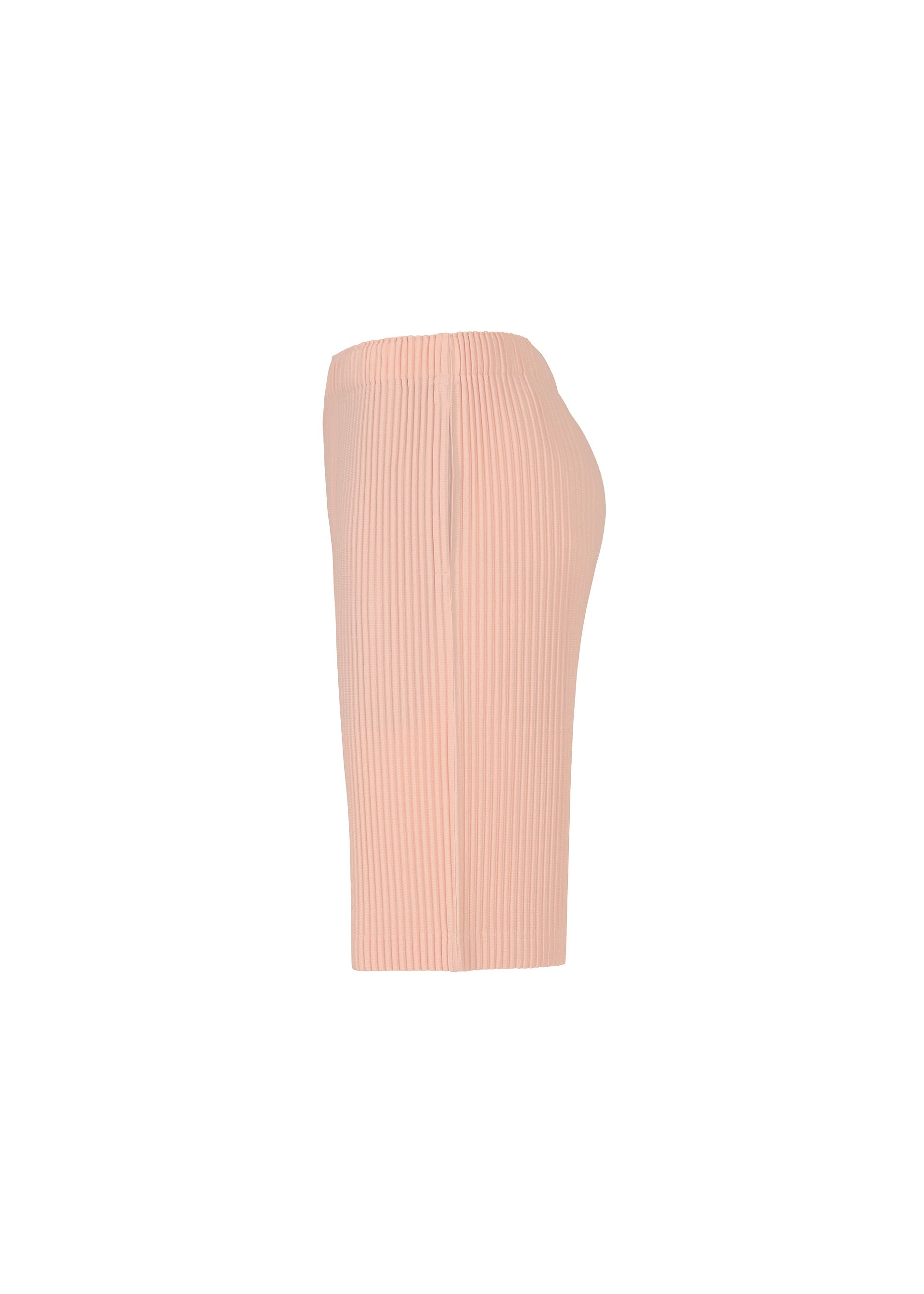 A detail shot of the HOMME PLISSÉ ISSEY MIYAKE COLOR PLEATS 2 shorts.