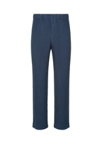 A product shot of the HOMME PLISSÉ ISSEY MIYAKE TAILORED PLEATS 1 trousers in manarola boat navy (76).