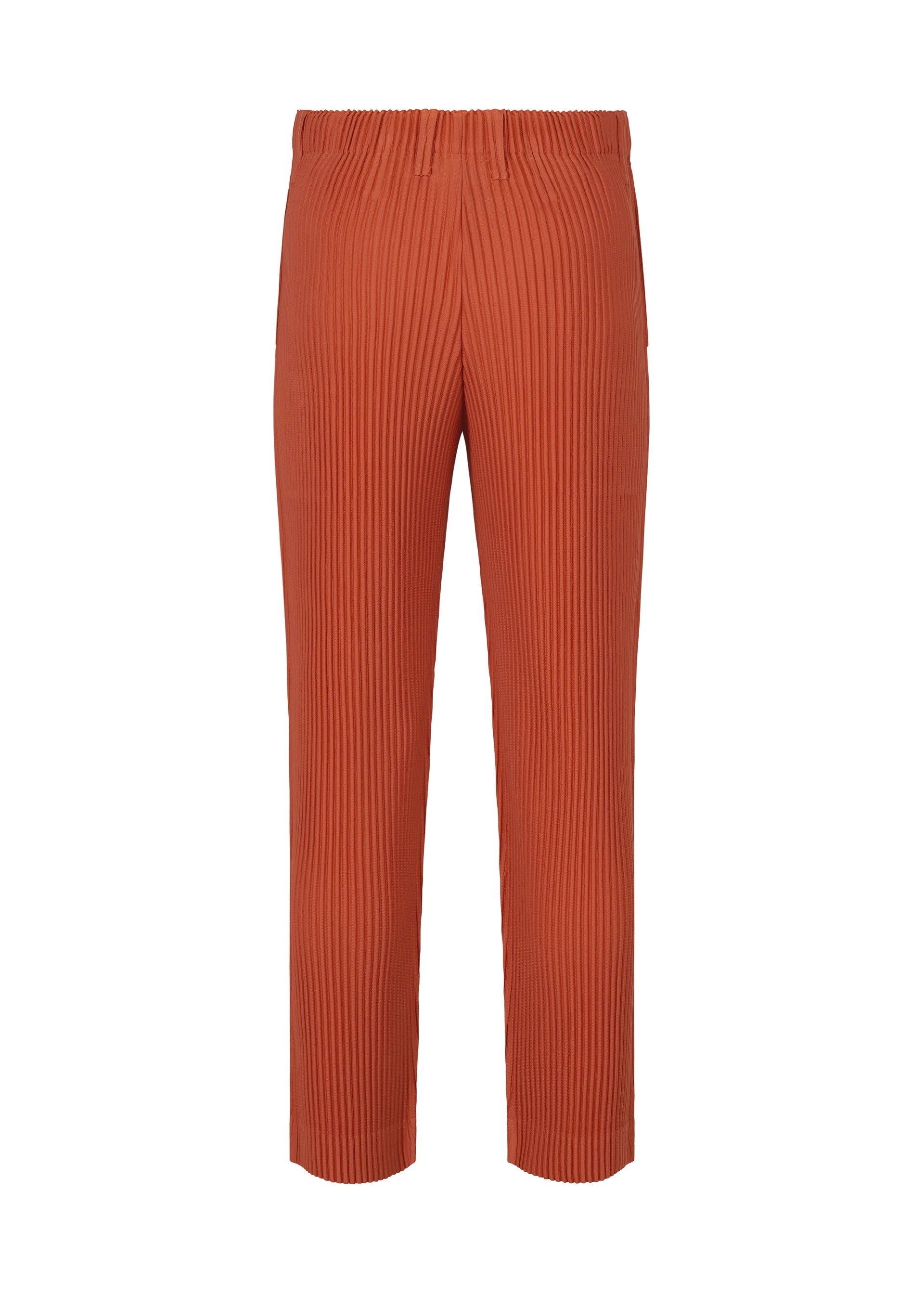 A detail shot of the HOMME PLISSÉ ISSEY MIYAKE TAILORED PLEATS 3 trousers.