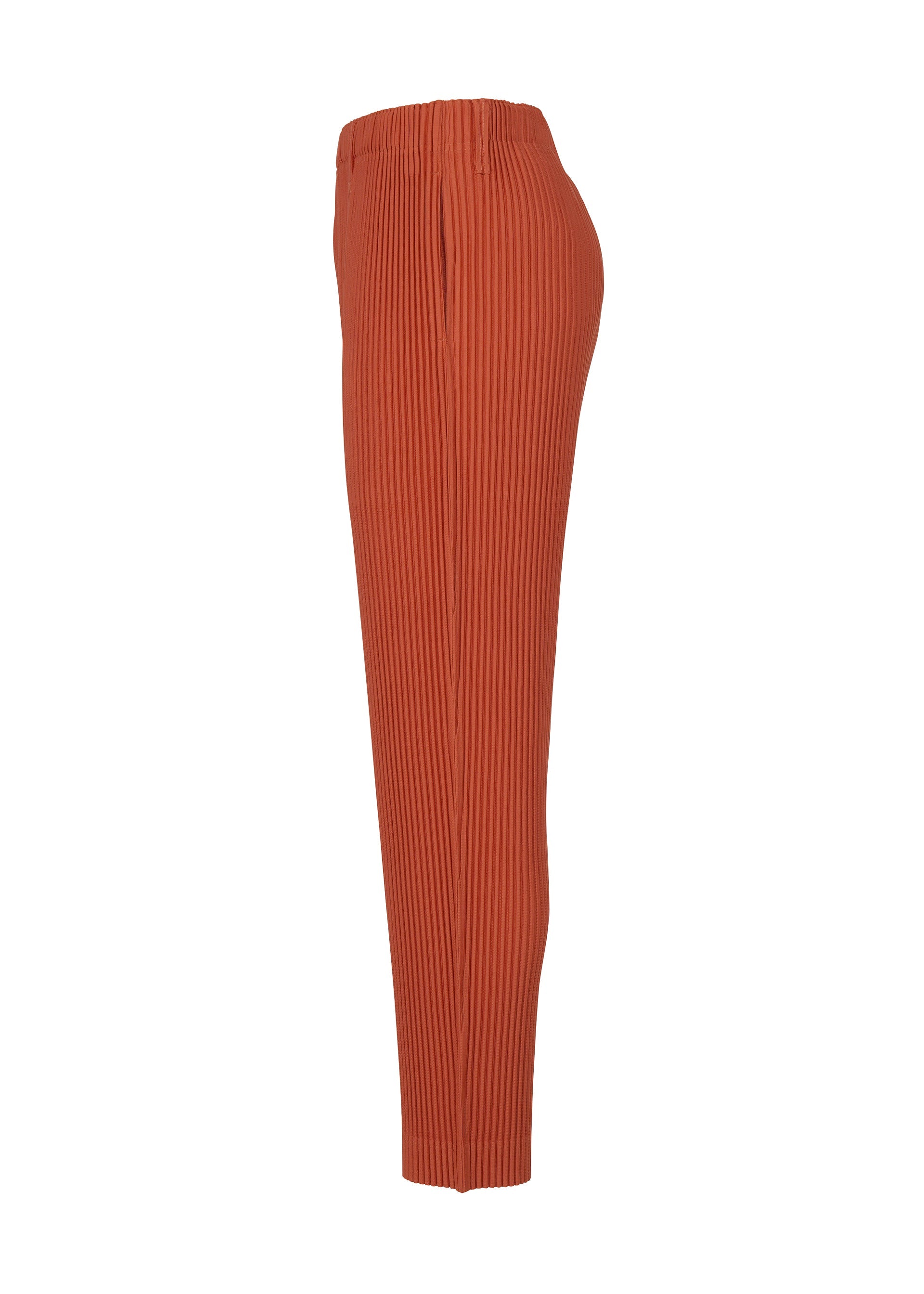 A detail shot of the HOMME PLISSÉ ISSEY MIYAKE TAILORED PLEATS 3 trousers.