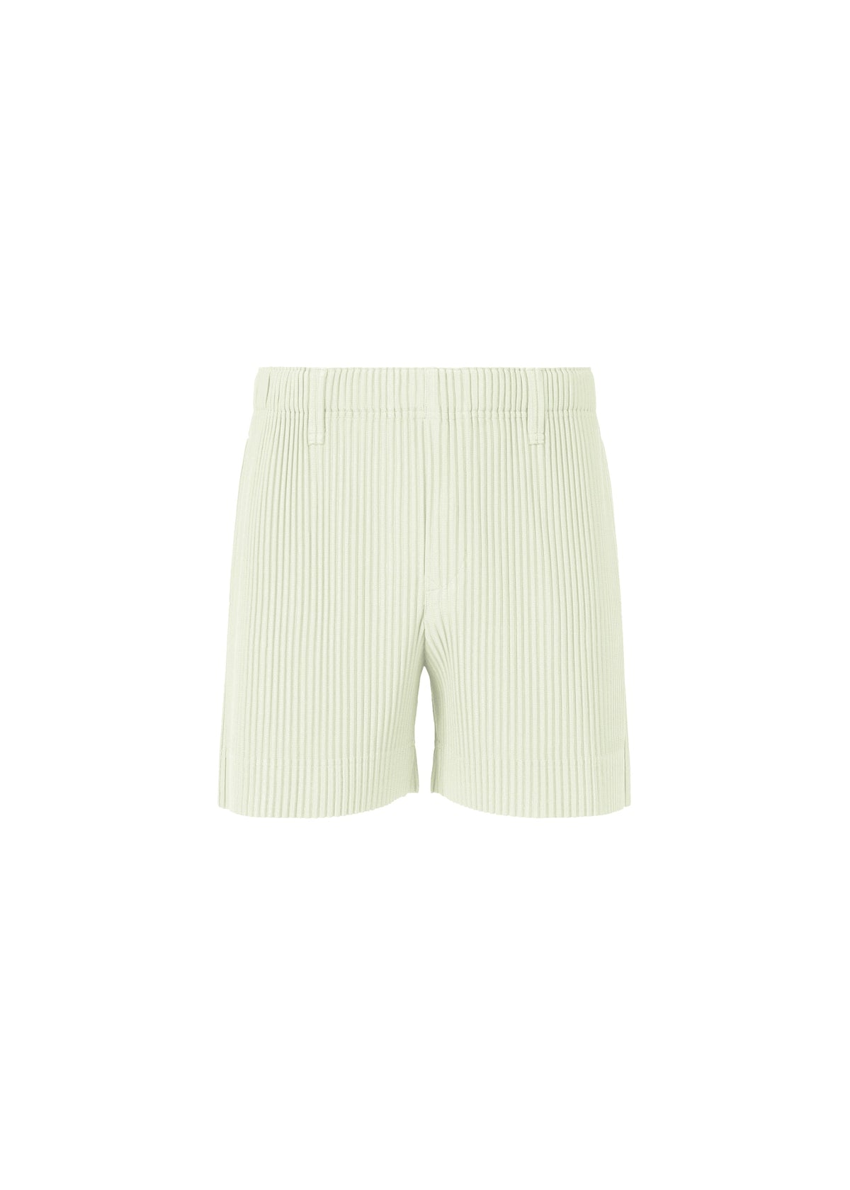 A product shot of the HOMME PLISSÉ ISSEY MIYAKE TAILORED PLEATS 3 trousers in duomo green.