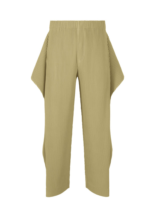 A product shot of the HOMME PLISSÉ ISSEY MIYAKE COVER AND FOLD clothing in cinque terre rock green grey (68).