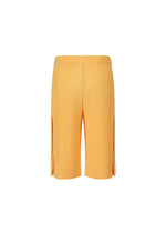 A detail shot of the HOMME PLISSÉ ISSEY MIYAKE WEAR OR WRAP trousers.