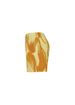 A detail shot of the HOMME PLISSÉ ISSEY MIYAKE FRUITS & VEGETABLES shorts.