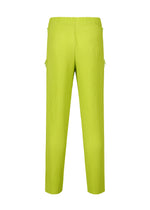 A detail shot of the HOMME PLISSÉ ISSEY MIYAKE MULTI-FASTENED trousers.