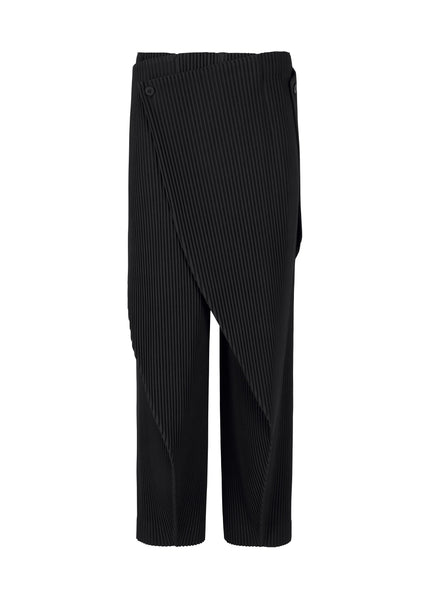 PLEATS BOTTOMS 1 Distinctive Panels Trousers Black – The official