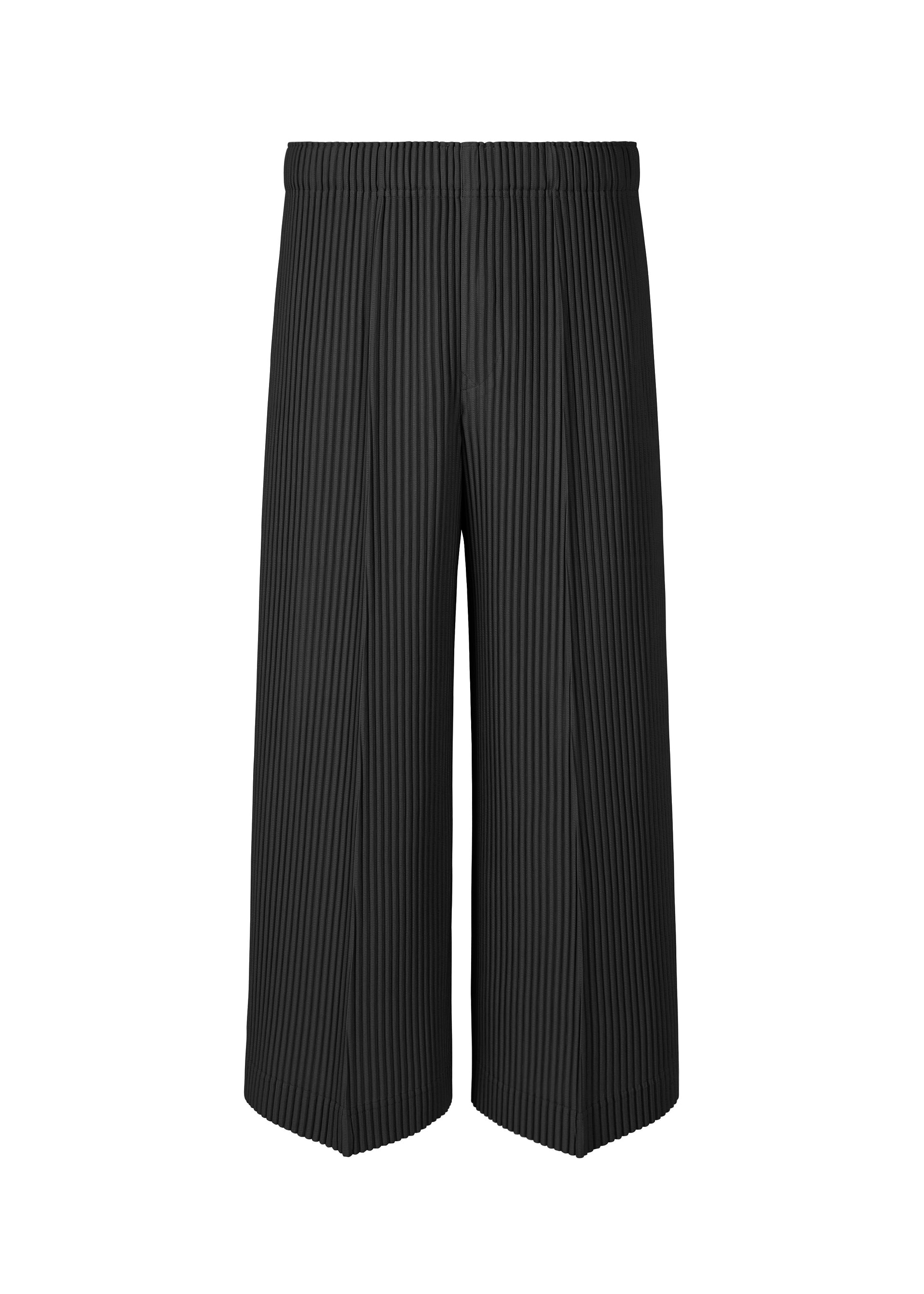A product shot of the HOMME PLISSÉ ISSEY MIYAKE PLEATS BOTTOMS 2 trousers in black (15).