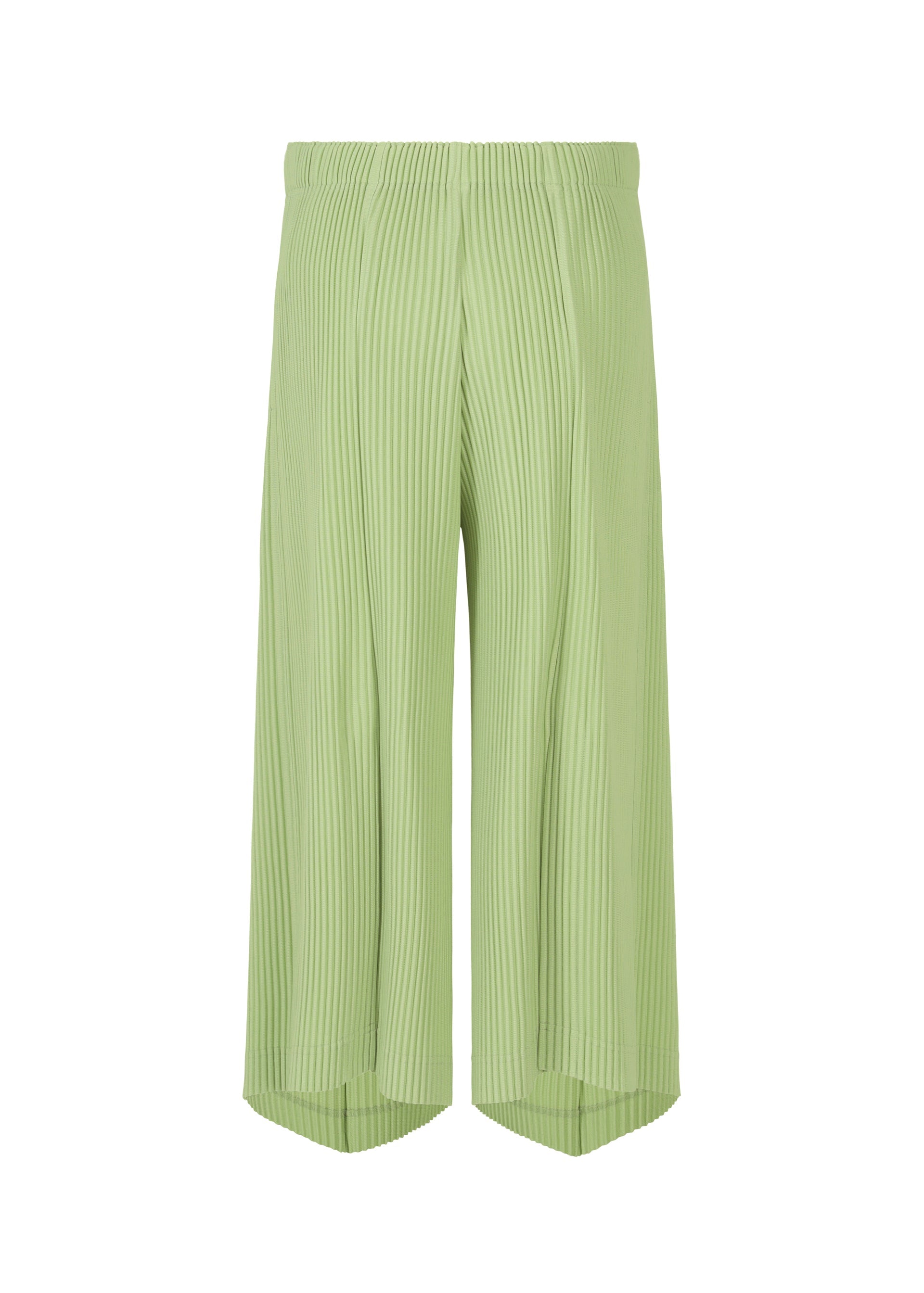 PLEATS BOTTOMS 2 Elasticated Trousers Pizza Gregorio Green – The