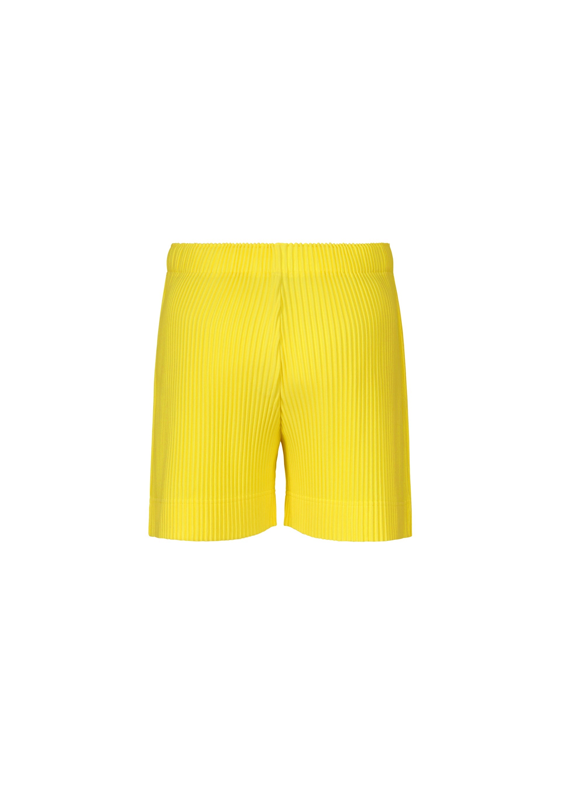 A detail shot of the HOMME PLISSÉ ISSEY MIYAKE COLORFUL PLEATS BOTTOMS trousers.