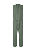 A product shot of the HOMME PLISSÉ ISSEY MIYAKE PLEATS BOTTOMS 2 jumpsuit in lucca storico blue (73).