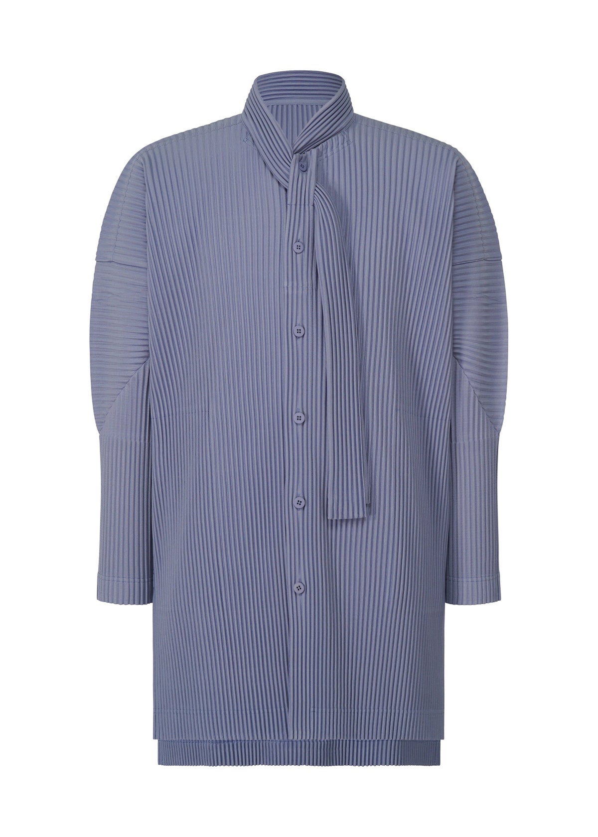 A product shot of the HOMME PLISSÉ ISSEY MIYAKE MONTHLY COLORS FEBRUARY shirt in manarola wall violet (80).