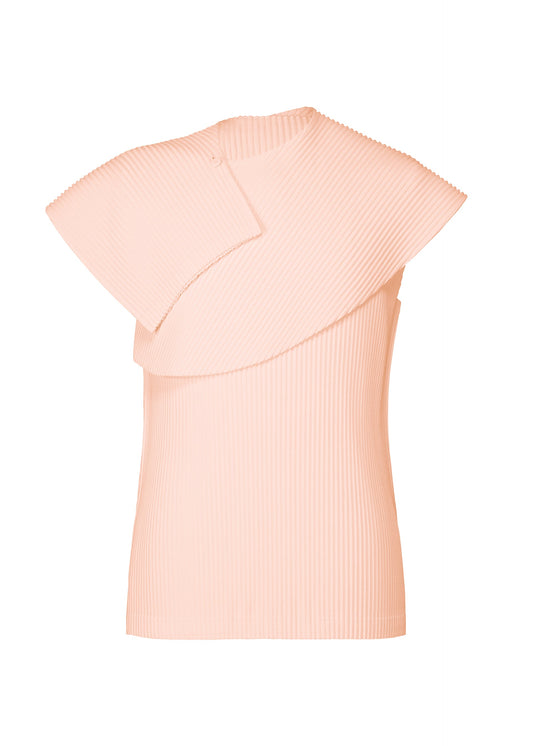 A product shot of the HOMME PLISSÉ ISSEY MIYAKE MONTHLY COLORS JANUARY clothing in cinque terre wall pale pink (20).