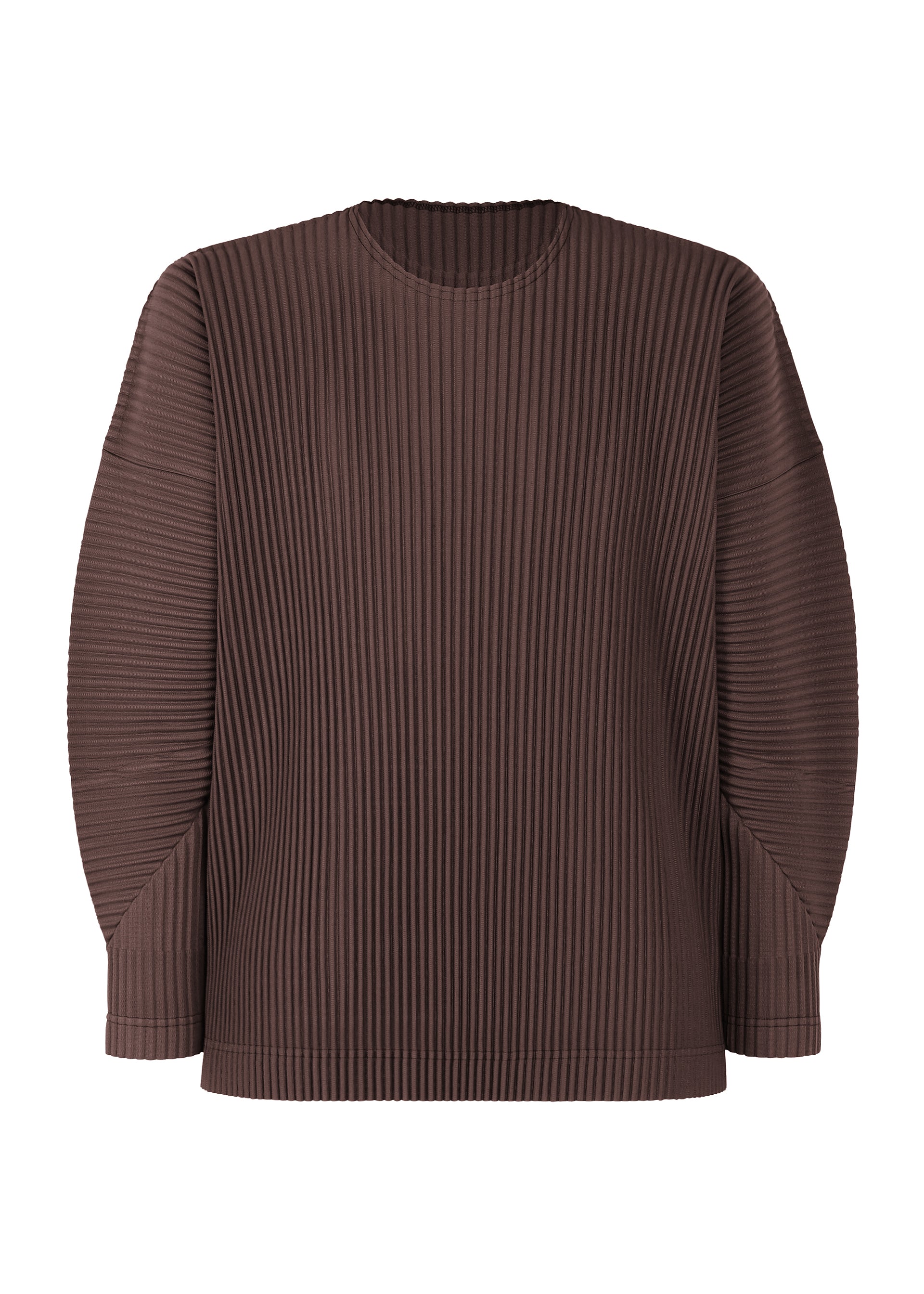 A product shot of the HOMME PLISSÉ ISSEY MIYAKE MONTHLY COLORS JANUARY clothing in aubergine black (18).