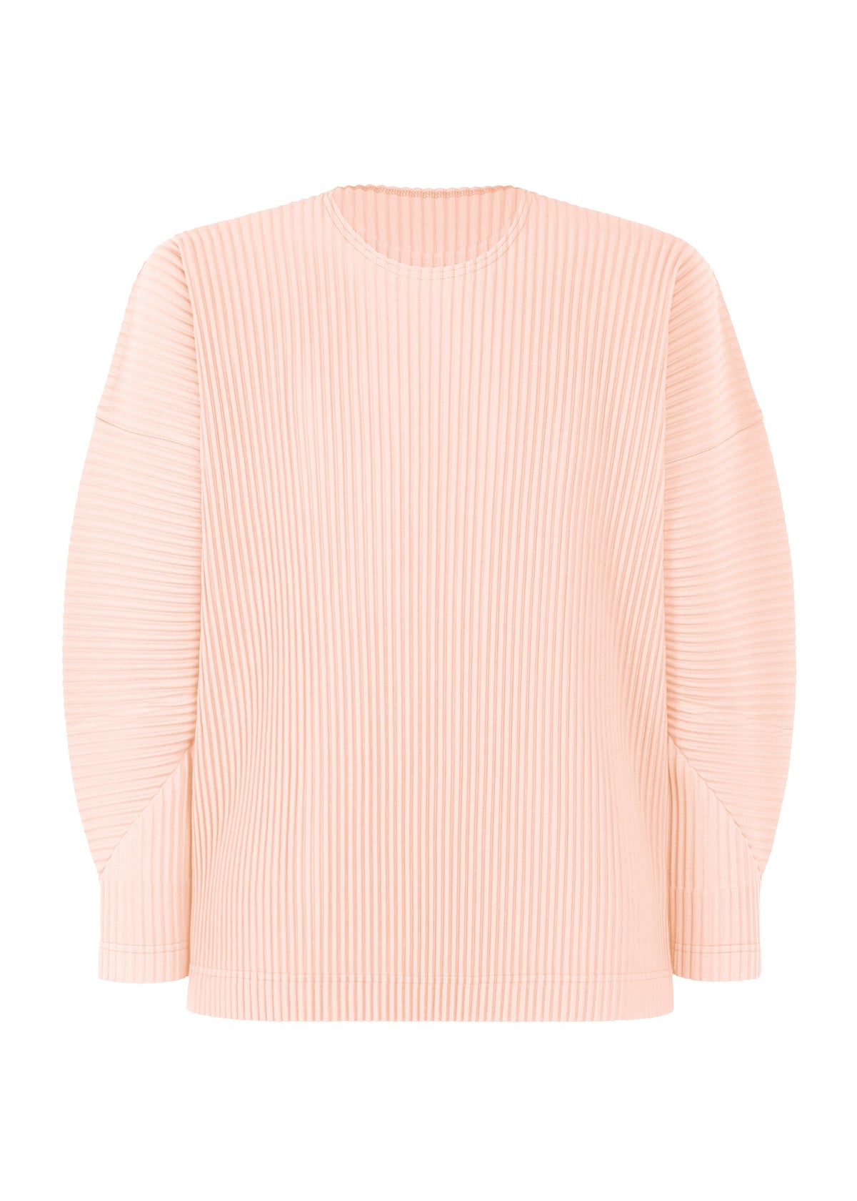 A product shot of the HOMME PLISSÉ ISSEY MIYAKE MONTHLY COLORS JANUARY clothing in cinque terre wall pale pink (20).